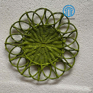 Napperon en osier fabriqué à la main pour paramètres de Table élégants napperon en rotin naturel chargeur de plaque pour la décoration de Table en gros - Product Image 1