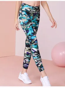 New Fashion Woman's <b>High</b> <b>Waist</b> Seamless Knitted Gym <b>Leggings</b> <b>With</b> <b>Pockets</b> Custom Sports Outfit Elastic WaistYoga <b>Leggings</b> - Product Image 3