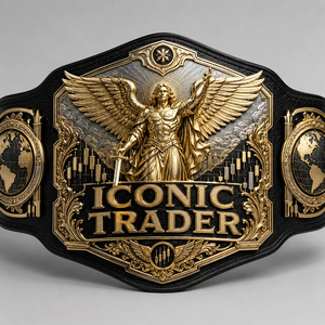 Ceinture de champion Iconic Trader en cuir marron avec emblèmes de taureau et d'ours dorés, équipement d'arts martiaux durable unisexe - Product Image 6