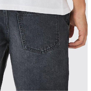 Pantalones cortos vaqueros informales de verano con logotipo personalizado a la moda de alta calidad al por mayor, ropa de calle ajustada, pantalones cortos vaqueros Vintage para hombre - Product Image 5