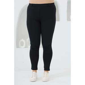 Leggings de Punto Azul Marino para Mujer Talla Grande RMG, Mezcla de Rayón, Poliéster y Elastano para un Uso Diario Cómodo, Tallas 44-58 - Product Image 1