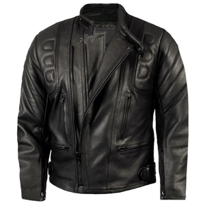 Veste en cuir véritable de course de moto pour hommes de haute qualité nouveau style Logo personnalisé meilleure vente de veste en cuir de moto pour hommes - Product Image 1