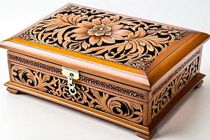 Artesanía de madera Eid regalo Ramadán Mubarak decoración del hogar regalo islámico Eid decoración Eid signo Eid caja de madera Cajas de Regalo - Product Image 2