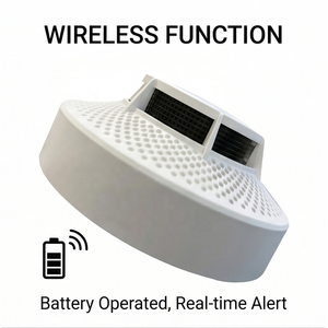 Standalone <b>Smoke</b> Detector Wire-Free Photoelectric Fire Alarm Sensor with Built-in Siren - Product Image 3