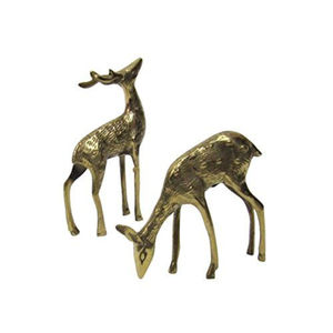 Statue de cerf décorative de maison de luxe faite à la main Design moderne Sculpture en aluminium en métal de haute qualité pour décor de Table d'hôtel et de bureau - Product Image 2