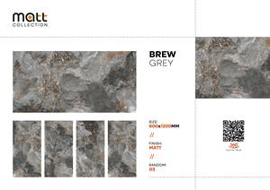 600x1200mm finition marbre dalle de porcelaine émaillée imperméable Brew gris mat finition haute qualité 24x48 pouces carreaux pour salle de bain - Product Image 2