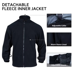 เสื้อแจ็คเก็ตนิรภัยสะท้อนแสงสำหรับฤดูหนาว กันน้ำ สำหรับงานกลางแจ้ง พร้อมโลโก้ที่ปรับแต่งได้จาก ZOHAN CREATIONS - Product Image 6