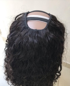 Peluca de cabello humano virgen 100% indio, pelo Natural rizado de 20 pulgadas, parte en U, cabello brasileño sin procesar, Remy, con cutícula alineada, de un solo país - Product Image 6