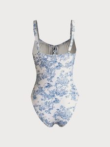 Bañadores traje de baño mujer Bikini de talla grande ropa de playa caliente trajes de baño mujeres ropa de baño de una pieza Dot traje de baño señoras - Product Image 6