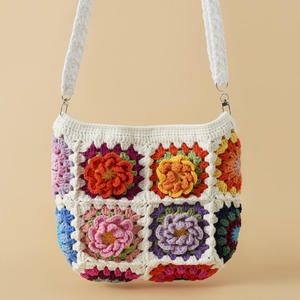 Última Moda en Accesorios: Bolso de Hombro de Ganchillo de Lana de Leche Tejido a Mano, Estilo Princesa, para Niña, Accesorio de Moda - Product Image 4