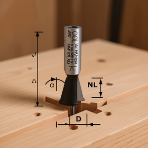 Fresa Festool HW S8 D143/13,5/15 para Ranuras de Cola de Golondrina - Product Image 3
