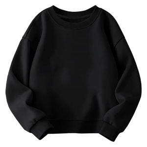 Customized <b>Fleece</b> Kids Sweatshirt For Winter <b>Black</b> Color Cotton <b>Fleece</b> Full Sleeve Anti Pilling Sweatshirt For Toddler - Product Image 2
