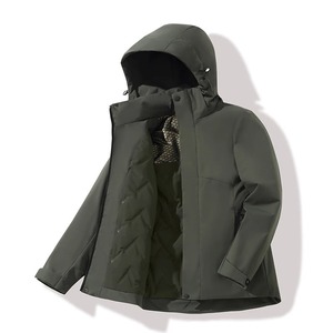 Veste d'hiver coupe-vent à capuche personnalisée Veste femme à fermeture éclair de qualité supérieure Veste softshell décontractée vente en gros - Product Image 3
