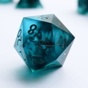 Designer Style Resin <b>Polyhedral</b> 7-Piece Durable Eco-Friendly Handmade Balanced Gaming <b>Dice</b> Adventure Theme Tradebyd - Product Image 3