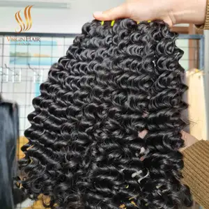 Deep Wave Bundles Human Hair Extensions Hair For Holiday Best Quality