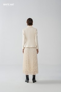 Meilleure vente Blazer à manches longues pour femmes Ensemble pour femmes BLAZER TWEED de forme classique en coton biologique Étiquettes personnalisées WHITEANT - Product Image 3