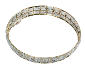 Plateau miroir décoratif en métal doré de style contemporain Plateau décoratif Noël Mariage Restaurant & Salle à manger - Product Image 6