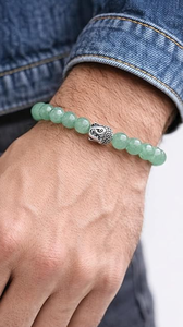 High Quality Green aventurine Beads Buddha Bracelet Romantic Gift Fashion Charm Jewelry <b>for</b> <b>Men</b> Women Energy Meditation - Product Image 3