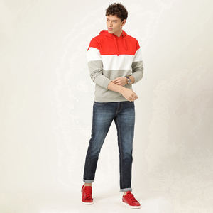 Trendy men hoodie oversized cotton pullover stylish streetwear with soft <b>warm</b> <b>fleece</b> for spring autumn and winter fashion - Product Image 3