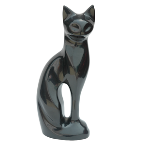 Urne funéraire pour animaux de compagnie en forme de chat assis, urne de stockage des cendres de chat, fournitures funéraires, urne commémorative pour les cendres pour les services funéraires - Product Image 5