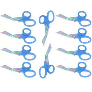 Blue Utility EMT Shears Rainbow Coating Vendaje Paramédico Enfermera Suministros 7,25" - Product Image 3