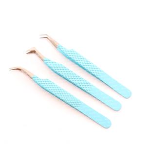 แหนบต่อขนตาแบบมีหลายสีแหนบปลายเส้นใยสแตนเลสแบบญี่ปุ่น - Product Image 1