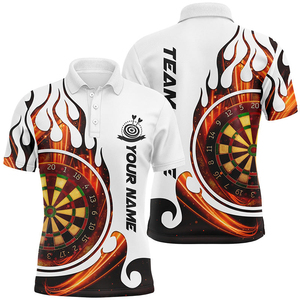MDJ-0081เสื้อโปโลแขนสามส่วนพิมพ์ลายเสื้อลูกดอกแห้งเร็วโลโก้ตามสั่ง - Product Image 3