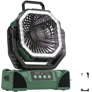 Portable Outdoor Camping With Mist Function Led <b>Light</b> Rechargeable Battery Operated Tent Fan for Travel Picnic - Product Image 1