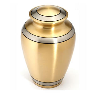 Urna de cremación de latón decorativo, urna de cremación de diseño moderno, grabado de cenizas funerarias, calidad prémium - Product Image 4