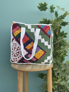 Wholesale Lot Handmade Cotton Quilted Tote <b>Bag</b> Womens <b>Patchwork</b> Printed Shopping <b>Bag</b> Grocery Beach <b>Bag</b> for Daily Use - Product Image 2