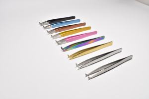 Ensemble de pincettes pointues en acier inoxydable pour l'extension des cils et l'utilisation des sourcils Pince à cils durable de précision avec pointe lisse - Product Image 4