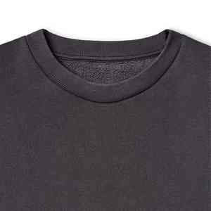Sweat-shirt à col rond personnalisé 100% coton gris French Terry Sweat-shirt à col rond surdimensionné Sweat-shirt uni Streetwear Sweat-shirt à col rond de luxe - Product Image 5