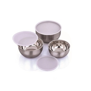 Bol de service en acier inoxydable au design martelé avec style moderne et finition miroir pour une utilisation polyvalente dans la cuisine - Product Image 5