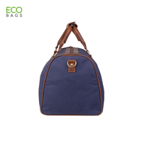 Sacs de voyage en toile de mode en gros, fermeture éclair, 100% coton, impression de logo couleur personnalisée, pour le sport et les voyages, sans marque