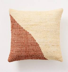 Housse de coussin de luxe écologique tissée en jute 100% à rayures unies et élégantes avec design personnalisable pour la décoration intérieure - Product Image 4