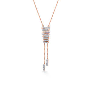 สร้อยคอเพชรโรสโกลด์ Arinya Stratum - Product Image 6