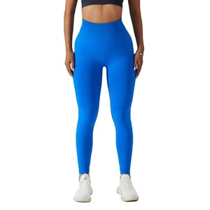 Wholesale High Waist Seamless OEM logo Custom Women Girls Yoga <b>Tummy</b> <b>Control</b> Workout <b>Gym</b> Pant Elastic Soft <b>Legging</b> <b>Leggings</b> - Product Image 5