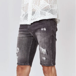 Short vieilli à taille élastique à la mode, top du fabricant, short vieilli avec logo personnalisé - Product Image 3
