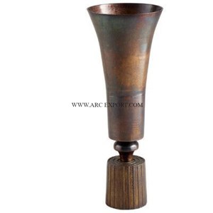 Juego de 3 floreros decorativos de mesa pulidos dorados, diseño maravilloso, diferentes tamaños, decoración de fiesta de boda, Trompeta de flores - Product Image 5