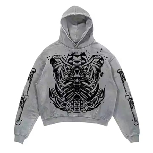 Top tendance hommes Vintage Streetwear sweat à capuche conception personnalisée Sun Fade 100% coton teint uni pour l'hiver fabrication en gros - Product Image 3