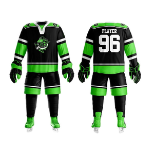 Uniformes professionnels de hockey sur glace par sublimation Logo de conception personnalisée Ensembles de vêtements de marque pour jeunes hommes de haute qualité - Product Image 6