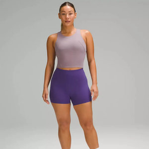 กางเกงขาสั้นเอวสูงสำหรับผู้ชายและผู้หญิงกางเกงขาสั้นสำหรับออกกำลังกายวิ่งแห้งเร็วน้ำหนักเบาระบายอากาศได้ดีเป็นมิตรกับสิ่งแวดล้อม - Product Image 2