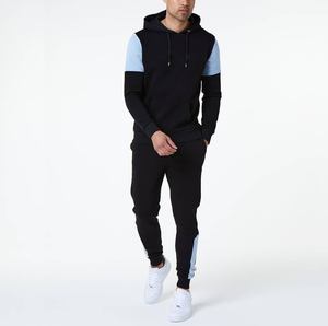 Survêtement en coton OEM personnalisé survêtement à capuche pantalon survêtement pour hommes joggeurs empilés - Product Image 1