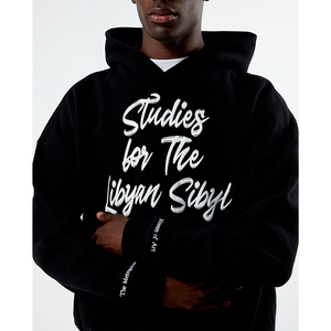 Sudadera con Estampado Puff, Fabricante OEM, Sudadera de Felpa de Algodón Grueso con Logotipo en Relieve 3D, Ropa Urbana para Marcas y Pedidos al por Mayor - Product Image 1