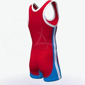 2025 High Quality Customized Printing Breathable Eco-Friendly Quick Dry Spandex/Polyester Wrestling Singlets <b>One</b> Piece <b>Tops</b> for - Product Image 5