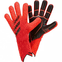 Guantes de Portero de Fútbol Profesionales Transpirables de Cuero Antideslizantes con Cierre de Gancho y Bucle para Gimnasio, Ciclismo y Entrenamiento al Aire Libre