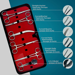 ชุดเครื่องมือกรรไกรตัดสายสะดือสำหรับนักศึกษา ทำจากสแตนเลส เหมาะสำหรับนักศึกษาสาขาวิชานอนมัยศาสตร์ ชีววิทยา และสัตวแพทย์ - Product Image 4