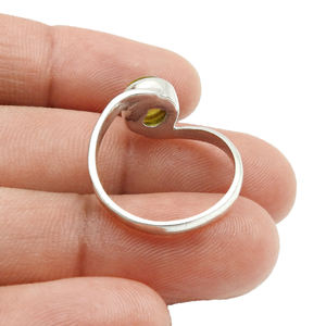 Elegant Look 925 Sterling Silver Handmade Jewelry Natural Synthetic <b>Amber</b> Gemstone Stunning <b>Ring</b> for Engagement Anniversary Gift - Product Image 6