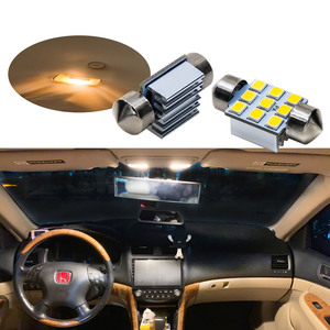 Haute luminosité 9SMD 12V blanc chaud voiture LED feston lumière intérieure Double pointe 31mm PA Auto lampe 0.5W certifié CE - Product Image 3