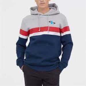 เสื้อมีฮู้ดสำหรับผู้ชายเสื้อผ้ามีซิปพิมพ์ลายโลโก้แบบกำหนดเอง - Product Image 4